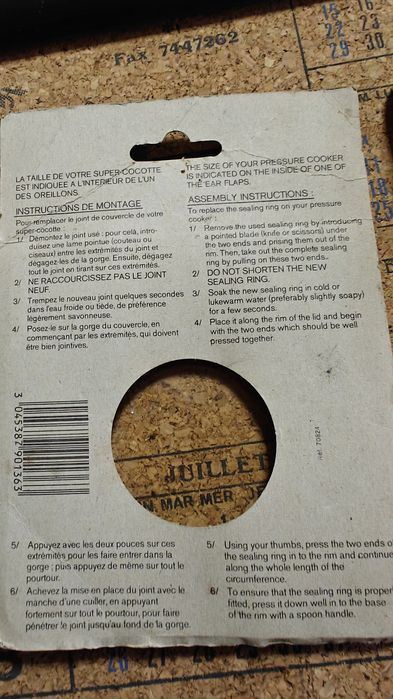 Juntas para Panela de Pressão