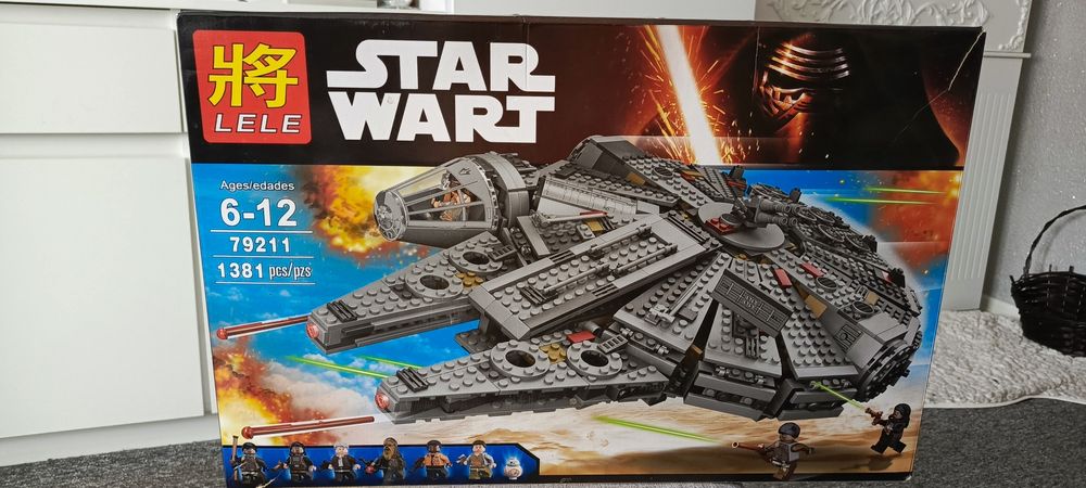 Klocki, karton, instrukcja Sokół Millenium