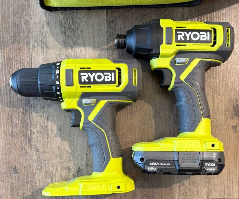 Ryobi PCL1200K2 18V ONE+ Zestaw Wiertarko-Wkrętarka + Zakrętarka 1x Aku OUTLET!