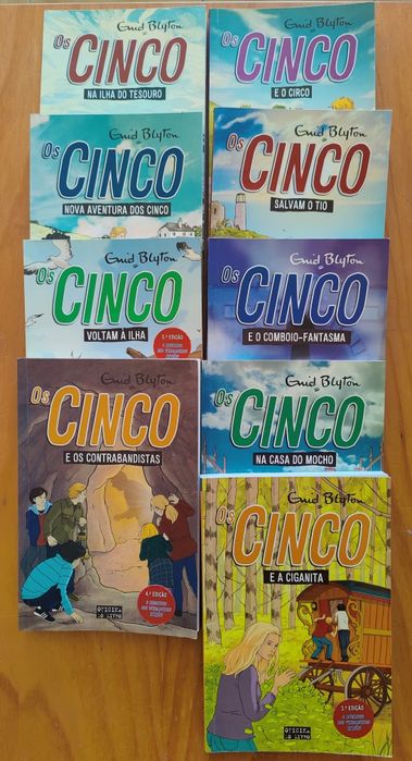 Livros coleção - Os cinco