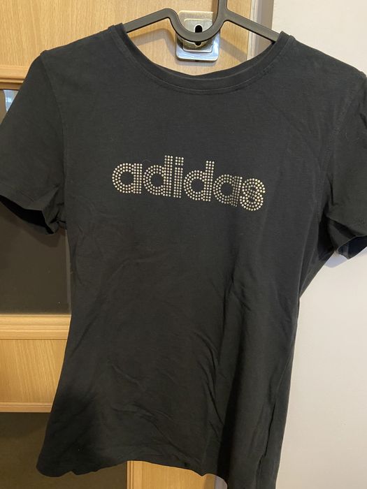 Czarna Koszulka Adidas