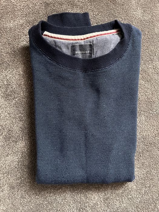 Sweter męski Reserved r. M granatowy 48 / 50