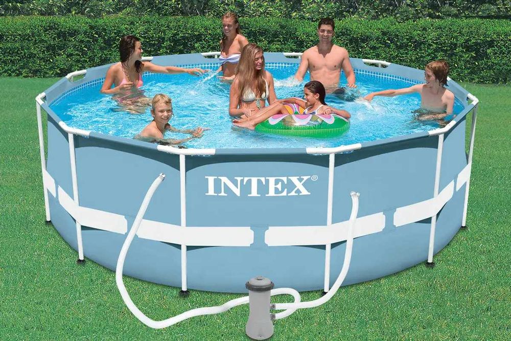 Каркасний басейн Intex 26718   366 х 122 см Сходи, фільтр-насос.