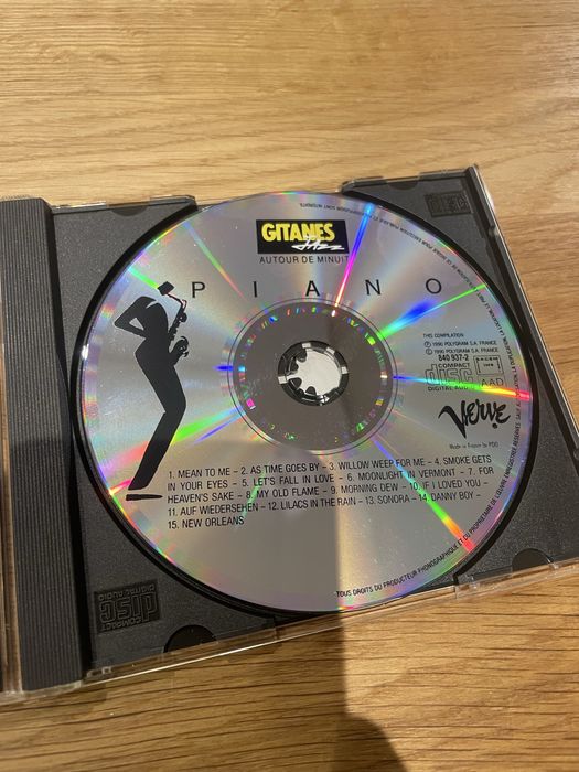 Piano - Gitanes Jazz CD