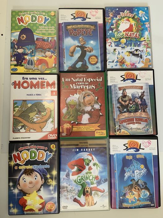 DVDs de filmes infantis