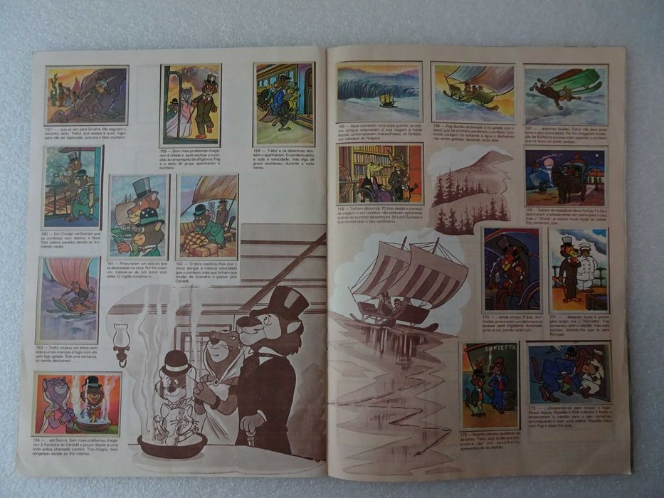 Caderneta de cromos completa Willy Fog