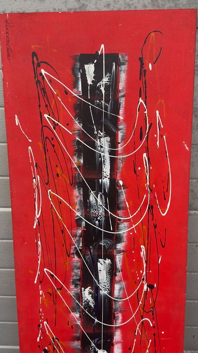 Quadro abstrato grande 145x45 cm
