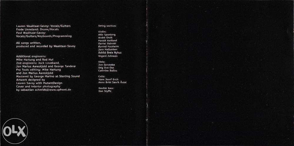 Savoy 2001 "Reasons To Stay Indoor" CD