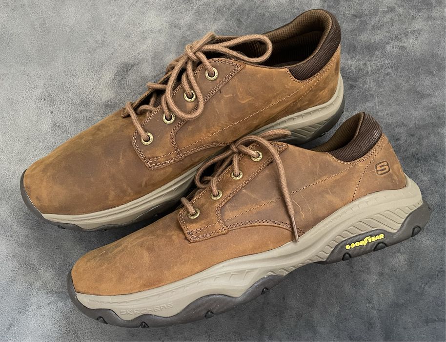 Оригінальні шкіряні кросівки черевики  Skechers Craster Fenzo 46/30см