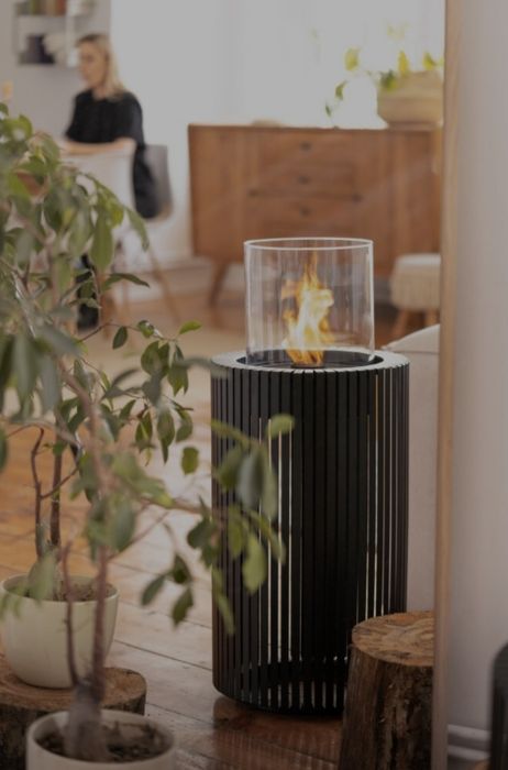 Lareira portátil bioetanol