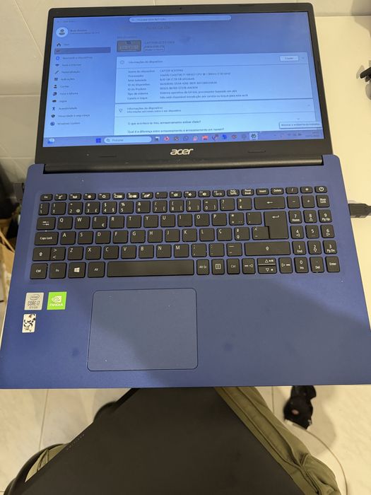 Vendo/troco Acer Aspire A315-57G | i7 | 8GB RAM | SSD
