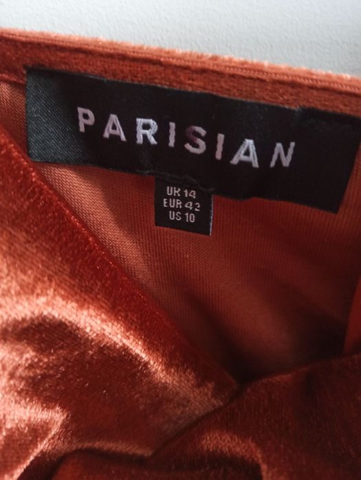 Sukienka welurowa imprezowa