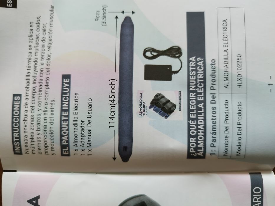 Fita elétrica / aquecida para alivio muscular