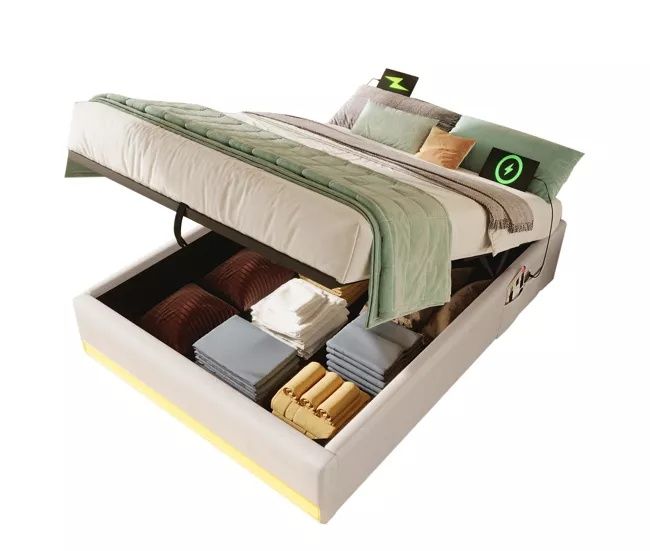 Sommier individual com led