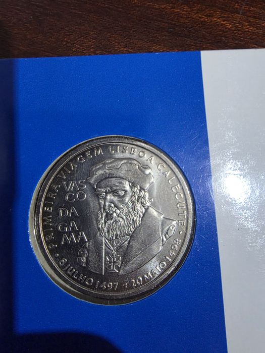 2 Moedas  200 Escudos 1998 - Vasco da Gama + Cartão de Oferta Personalizado
