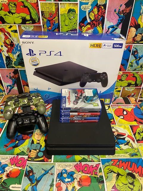 Sony Ps4 slim 500gb+ Wyścigi x6 Gran Turismo Mud Runner Gw12m Raty Szczecin Ufogames