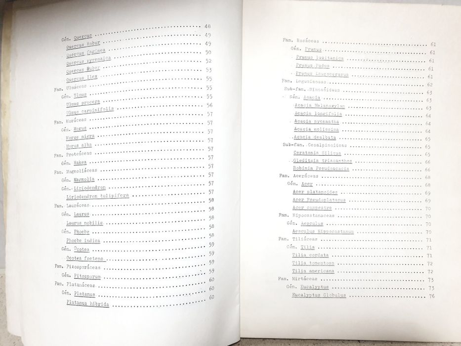 Livro: primeiras noções de dendrologia Florestal