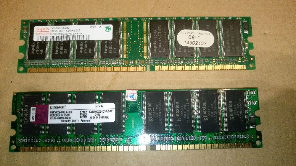 Память Kingston 512 MB DDR 400 MHz KVR400X64C3A/512