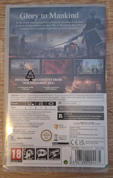 Nier Automata: The End of Yorha Edition Switch (selado)