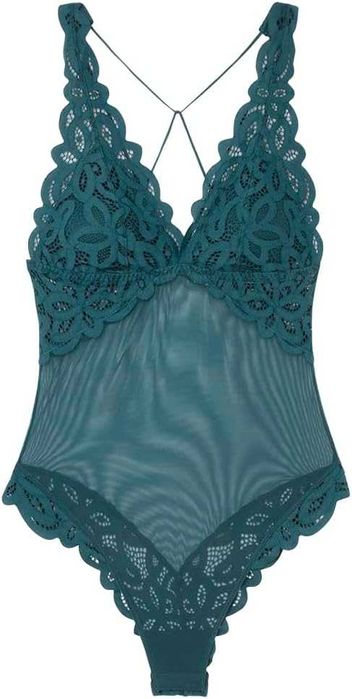 Damskie Body Koronkowe WOMEN'SECRET BODYLETTE Autumn Zielony XL