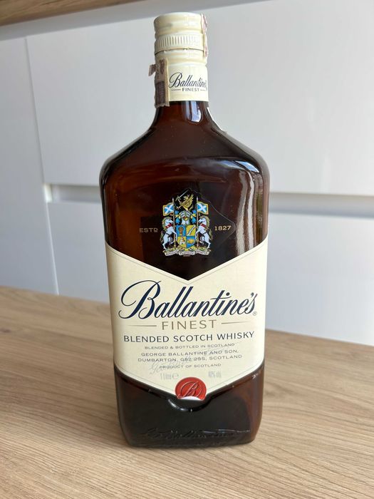 Pusta Butelka Po Whisky Ballantines 1,0 Litr