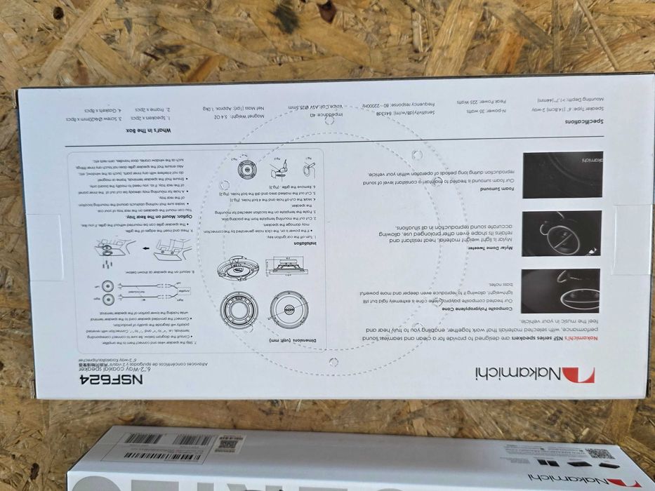 głośniki samochodowe Nakamichi 6 cali NOWE  fabryczny komplet