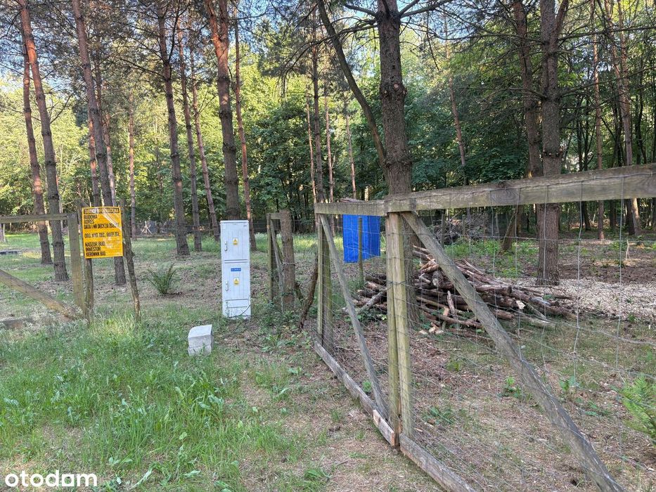 Działka budowlana 1505 m² , ogrodzona, prąd, Wężyk, gmina Grodzisk Maz