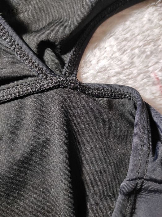 Купальник монокіні цільний чорний на зав’язках бюст В-С р.48-50