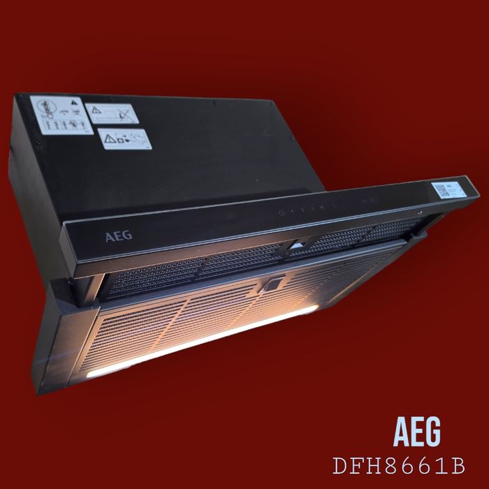 AEG DFH8661B – okap teleskopowy 60 cm LED Hob2Hood seria 6000