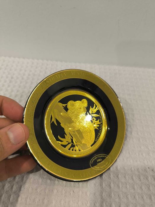Prato Decorativo Ouro
