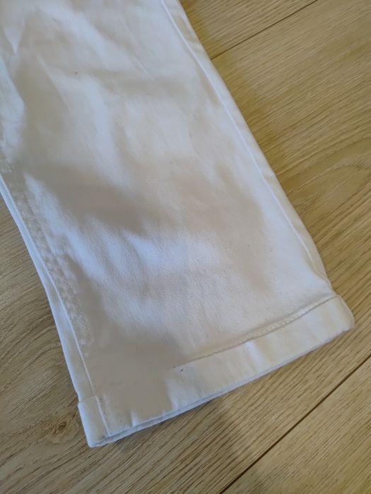 Spodnie Tissaia M 38 biale rybaczki za kolana