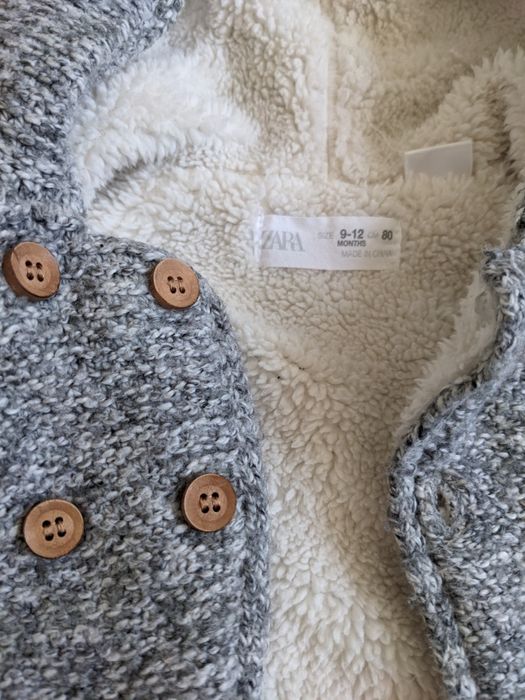 Zara ciepły polar kurteczka rozm. 80 i spodenki