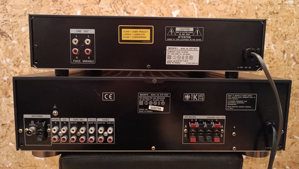 Комплект SONY STR-D265 надійний стерео ресивер &  CDP-M31