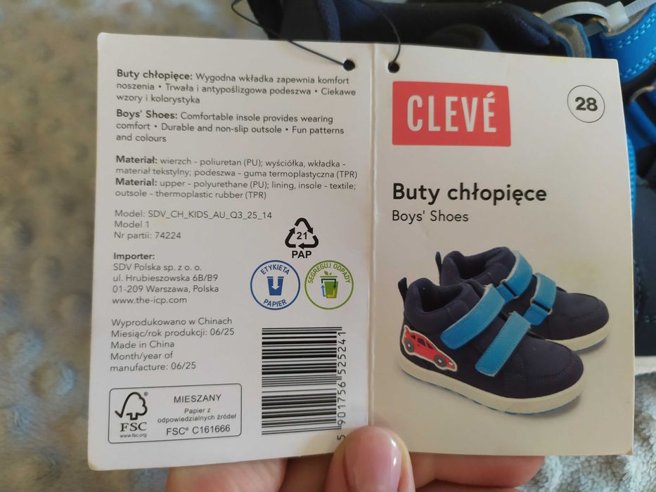 Buty chłopięce przejściowe botki Cleve 28