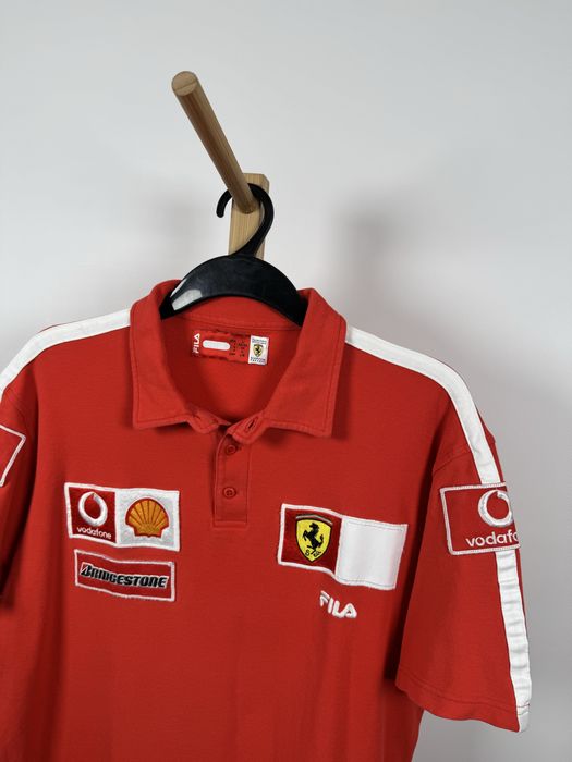 Ferrari Fila t-shirt koszulka polo L