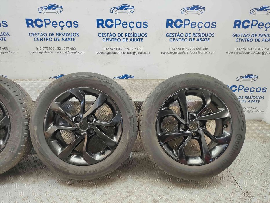 Conjunto de jantes 16 originais Opel Corsa E de 2014 a 2019 6,5J 4x100 ET40
