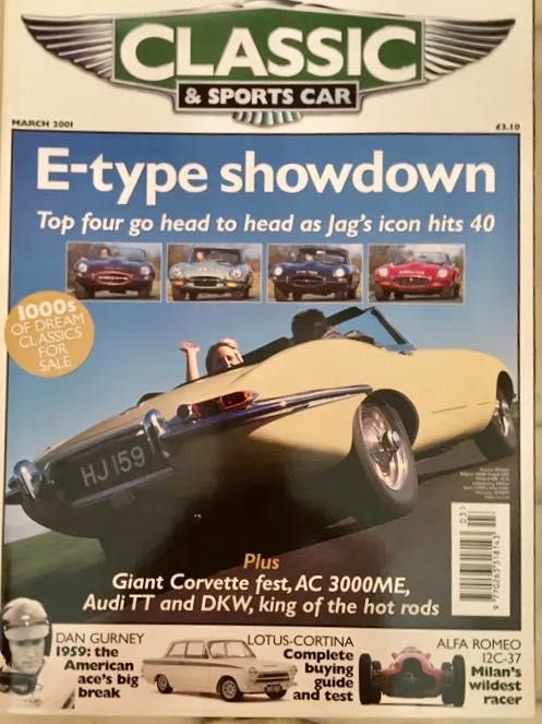 JAGUAR E - 6 revistas - 5 Classic & Sports Car e 1 Clássicos