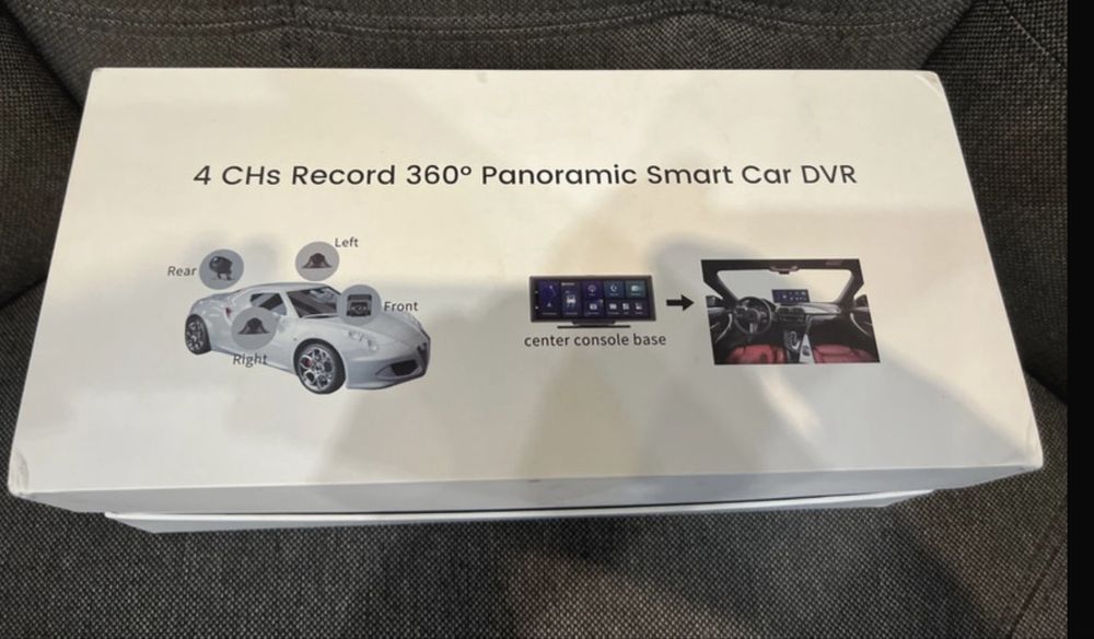 4 cams record 360 dash camera