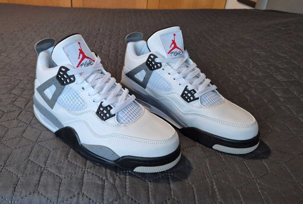 Ténis Nike Air Jordan IV Retro White Cement - 43