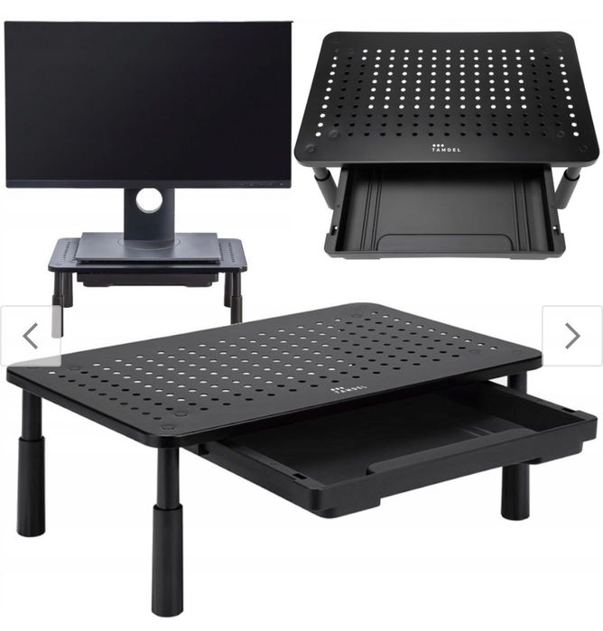 Podstawka pod monitor z szufladka 2 sztuki