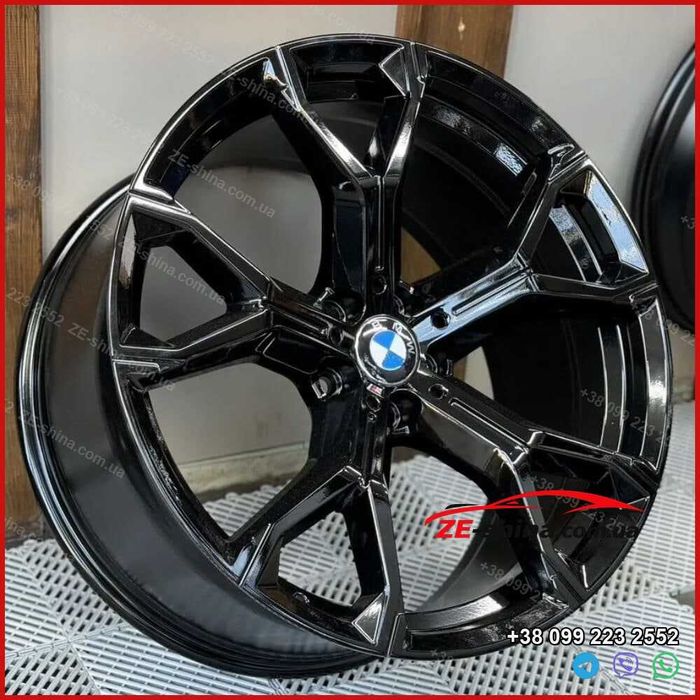 Диски BMW 741M R21 5x112 різноширокі 9.5J/10.5J Gloss Black X5M F95 X6M F96 Competition X5 X6 Нові