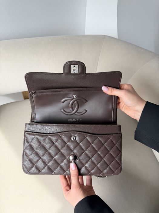 Сумка Chanel Classic 25 Chocolate шоколадна