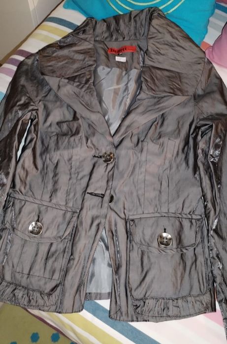 Blazer senhora prateado