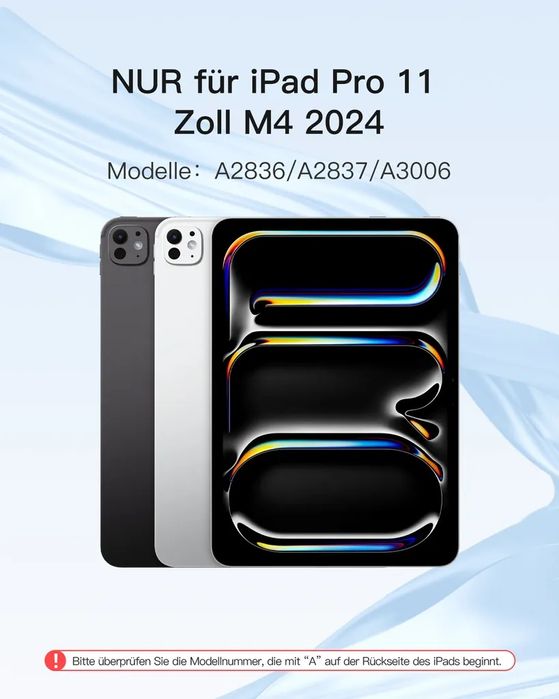 inateck KB04122GRAY Inateck iPad Keyboard 11" gray 10th Gen. Compa