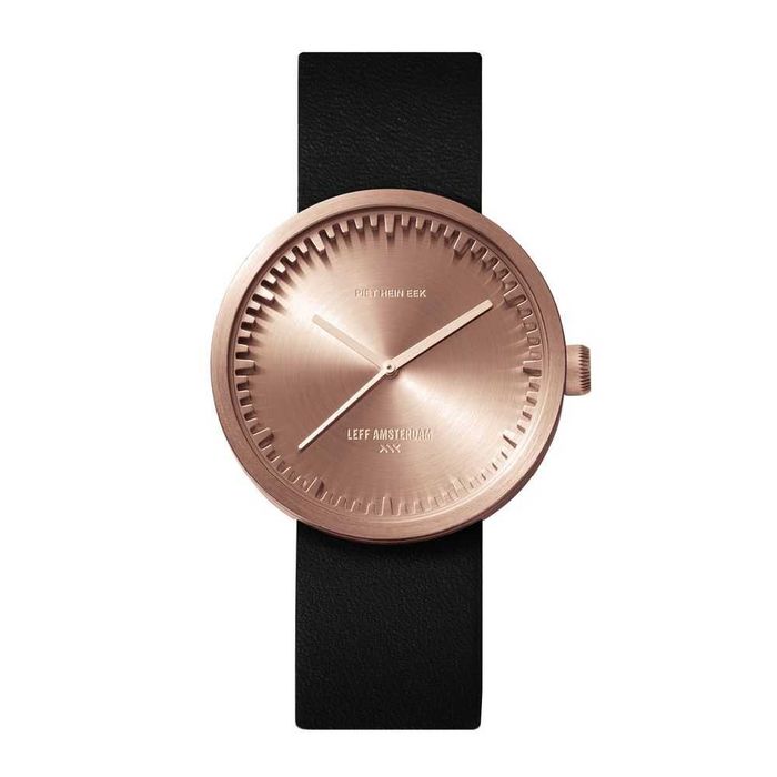 Zegarek LEFF Amsterdam / Tube watch D38 / rose gold & black / pełna gwarancja / paragon lub FV 23% / nowy