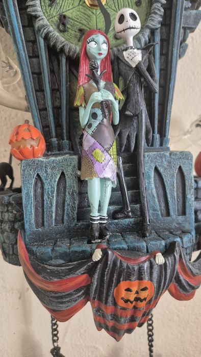 Zegar ścienny Halloween Tim Burton gnijaca panna młoda
