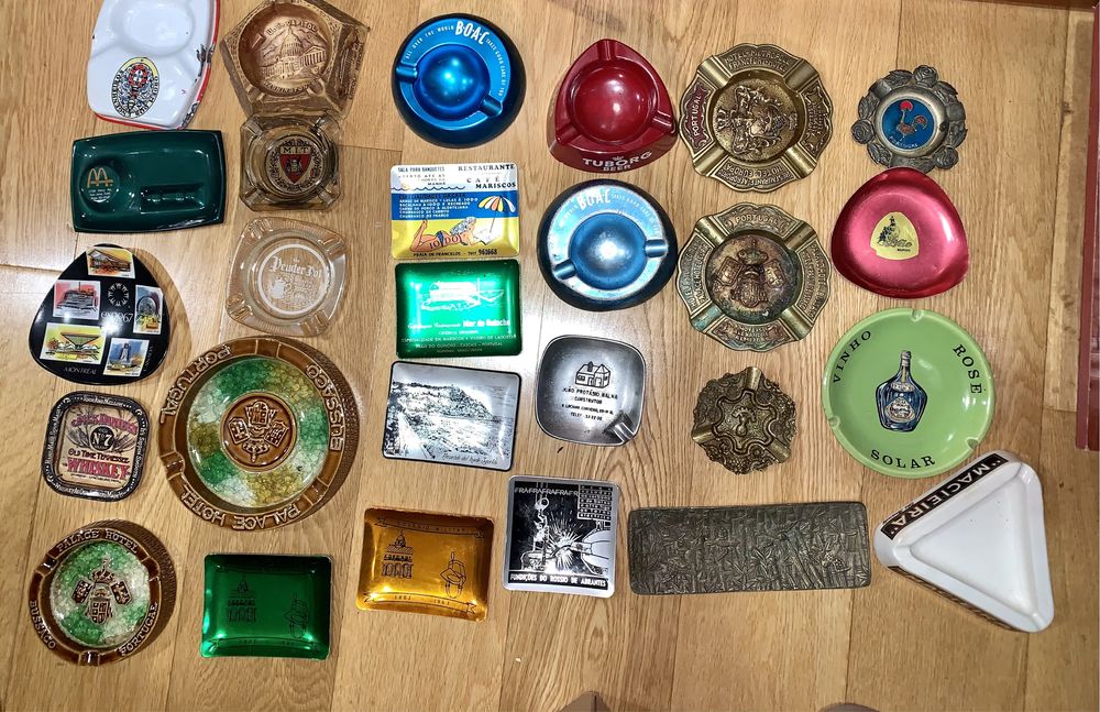 28 cinzeiros muito antigos rarissimos Oportunidade Única colecionadore