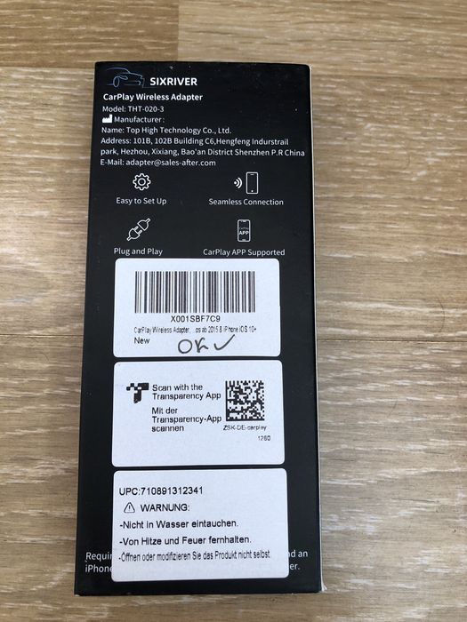 Apple Android CarPlay  автомобільний бездротовий адаптер