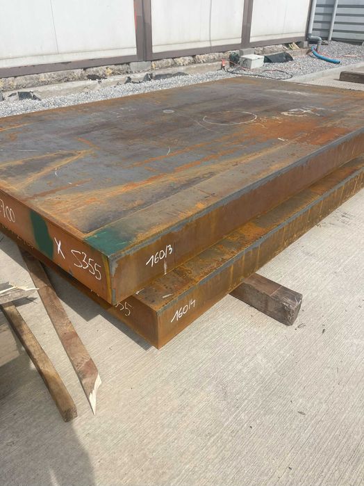 Grube blachy arkusze stal twarda S355 80x1500x2720, 90x2000x2000