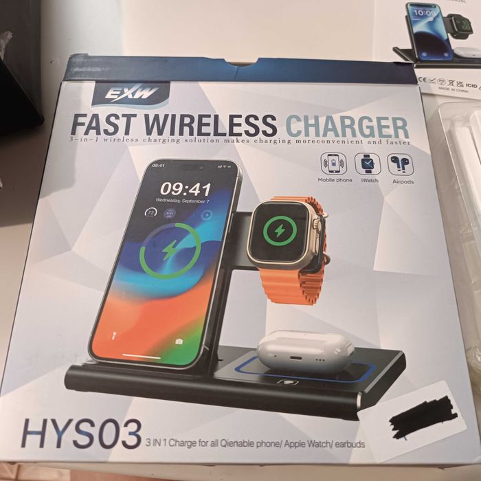 Ładowarka indukcyjna 3w 1